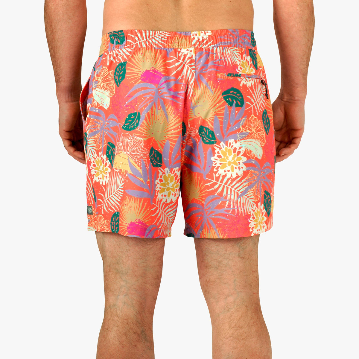 Mens AFTCO Strike Printed Swim Trunks