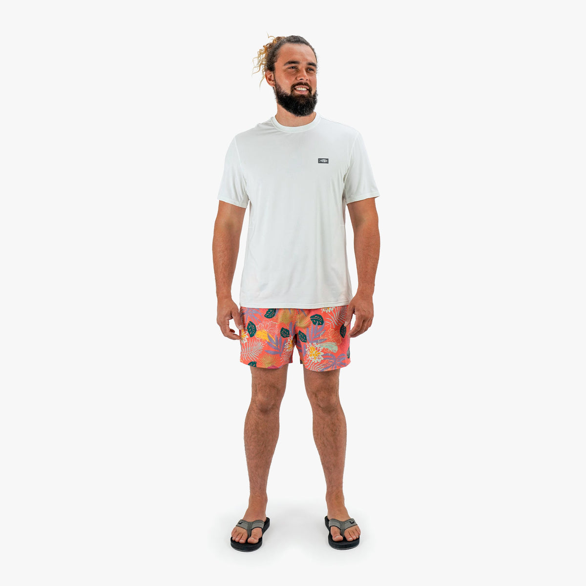 Mens AFTCO Strike Printed Swim Trunks