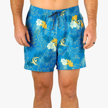Mens AFTCO Strike Printed Swim Trunks