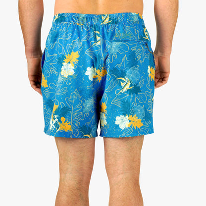 Mens AFTCO Strike Printed Swim Trunks