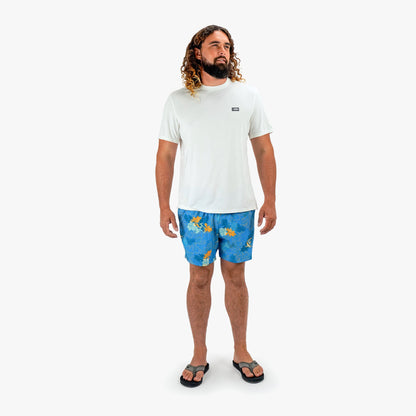 Mens AFTCO Strike Printed Swim Trunks
