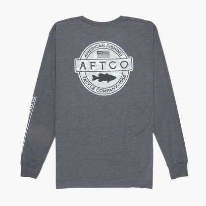 Mens AFTCO Bass Patch LS T-Shirt