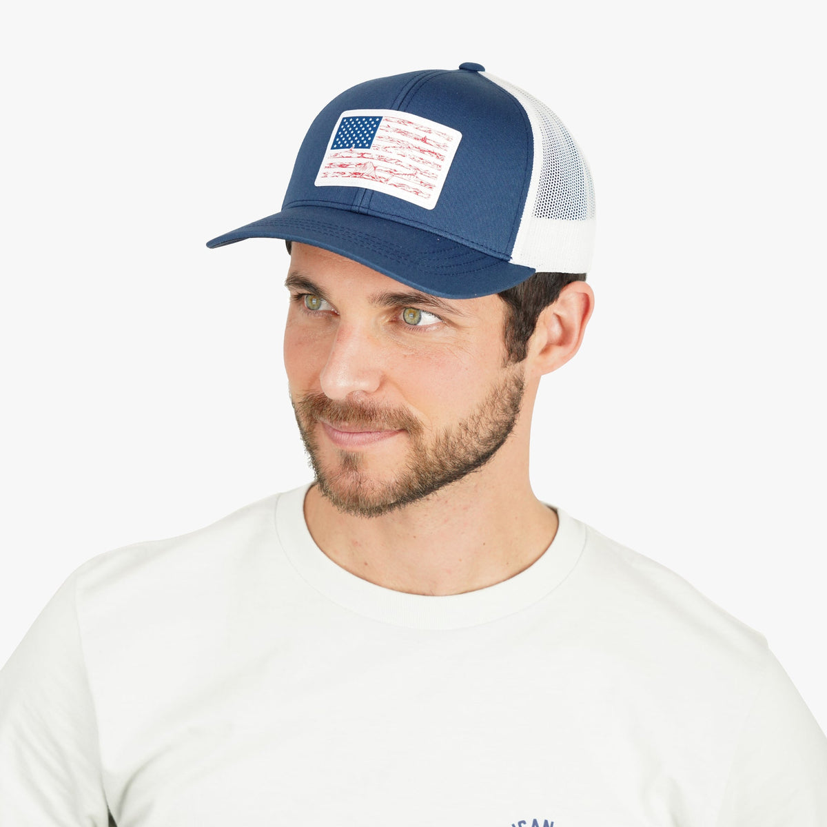 Mens AFTCO Wavy Low Profile Fishing Hat