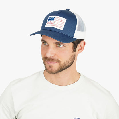 Mens AFTCO Wavy Low Profile Fishing Hat