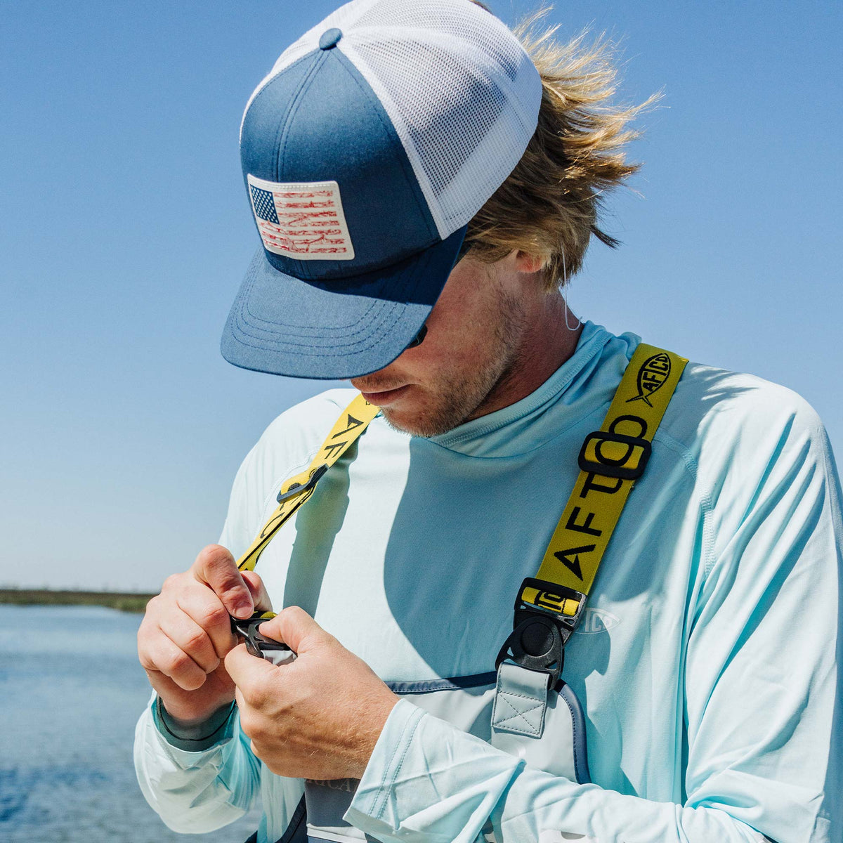 Mens AFTCO Wavy Low Profile Fishing Hat