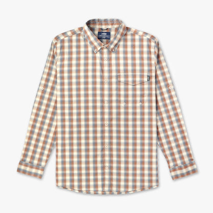 Mens AFTCO Portside LS Button Down Fishing Shirt