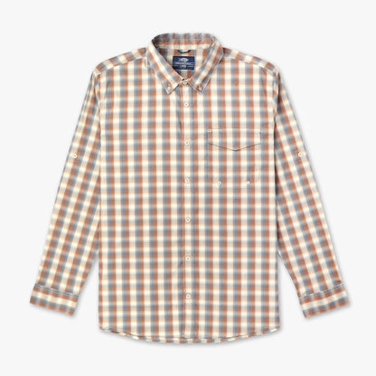 Mens AFTCO Portside LS Button Down Fishing Shirt