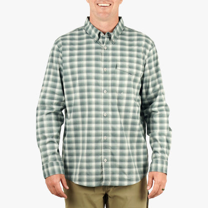 Mens AFTCO Portside LS Button Down Fishing Shirt