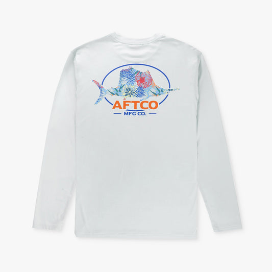 Mens AFTCO Summertime UVX LS Sun Protection Fishing Shirt