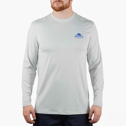 Mens AFTCO Summertime UVX LS Sun Protection Fishing Shirt