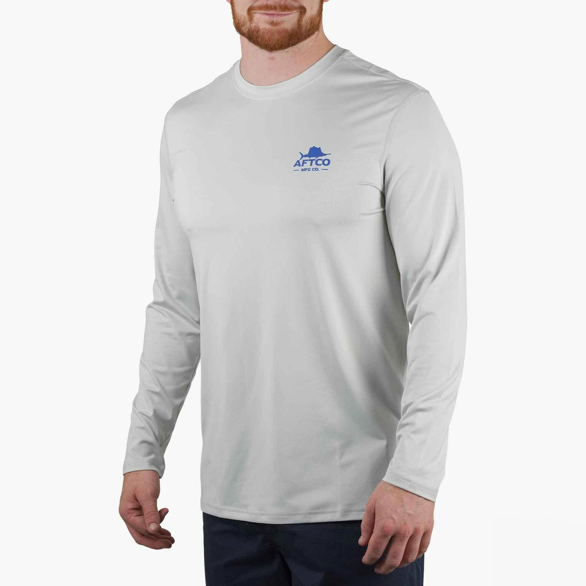 Mens AFTCO Summertime UVX LS Sun Protection Fishing Shirt