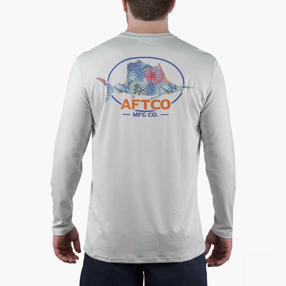 Mens AFTCO Summertime UVX LS Sun Protection Fishing Shirt