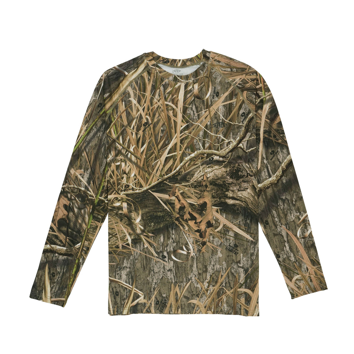 Mens AFTCO Mossy Oak® Camo LS Performance Shirt