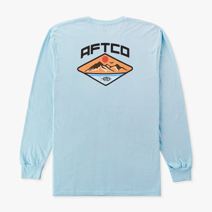 Mens AFTCO Holiday LS T-Shirts