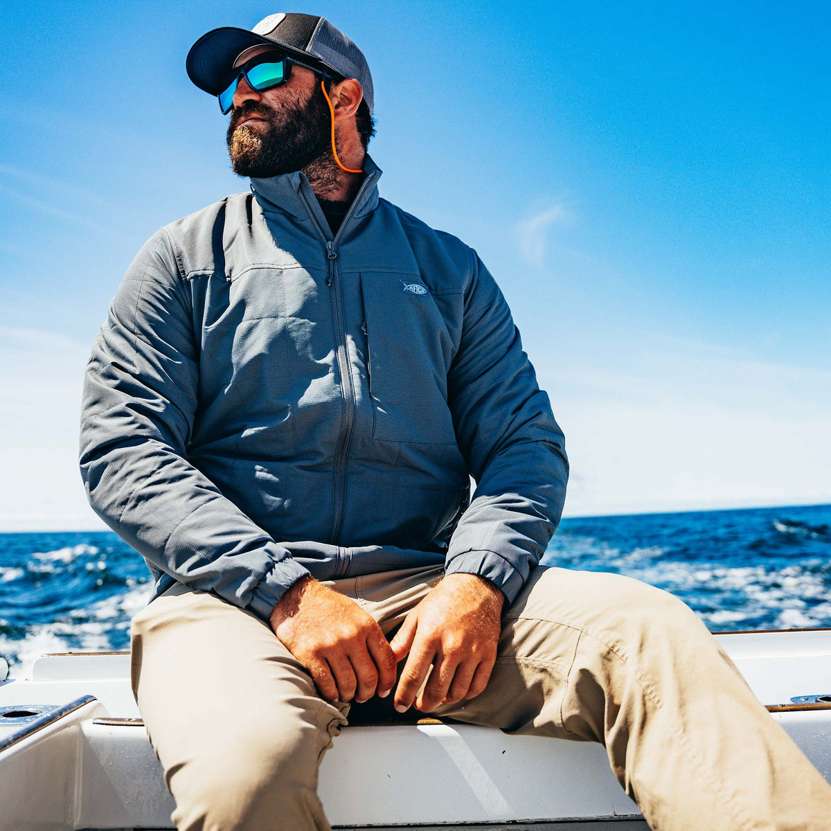 Mens AFTCO Crosswind Insulated Fishing Puffer Jacket
