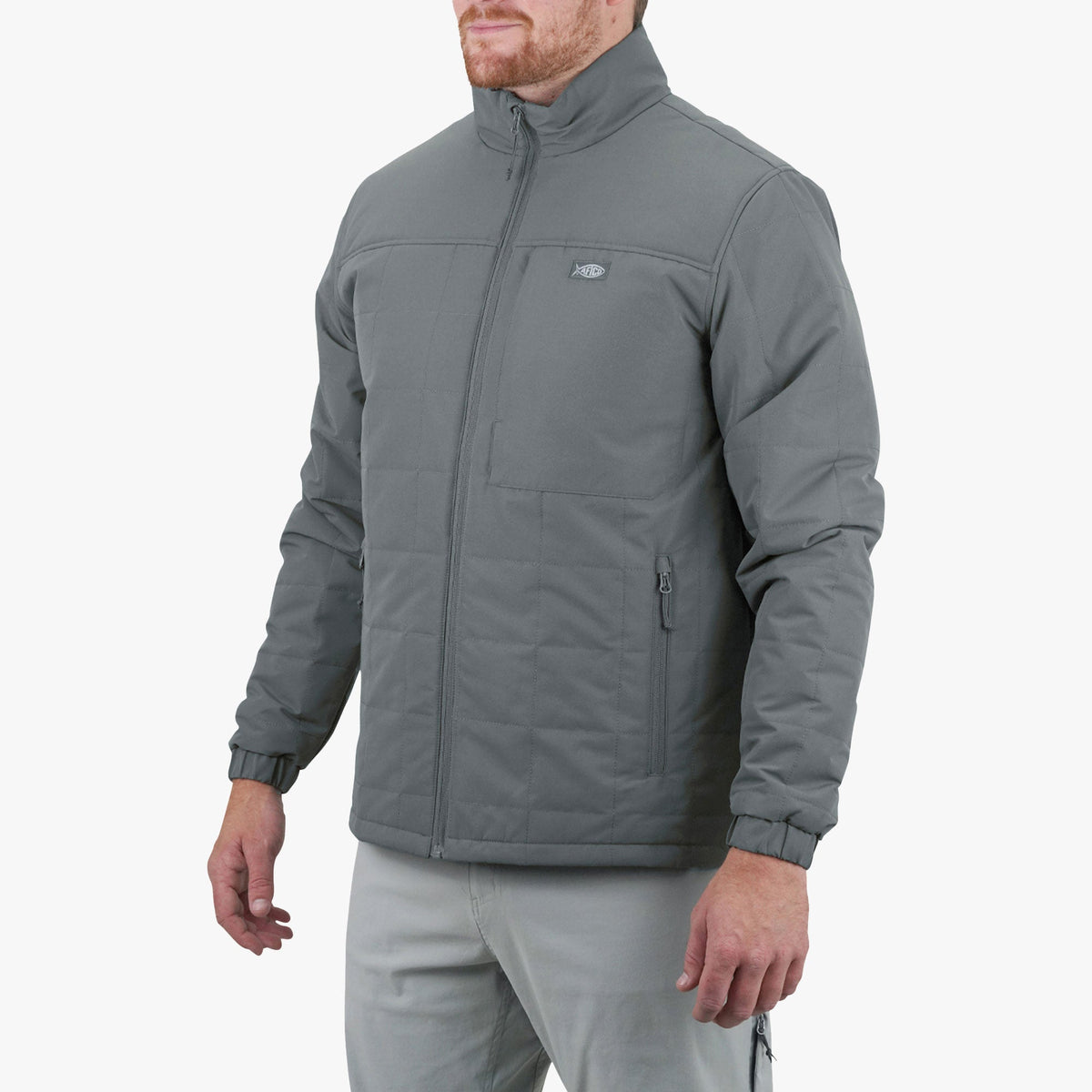 Mens AFTCO Crosswind Insulated Fishing Puffer Jacket