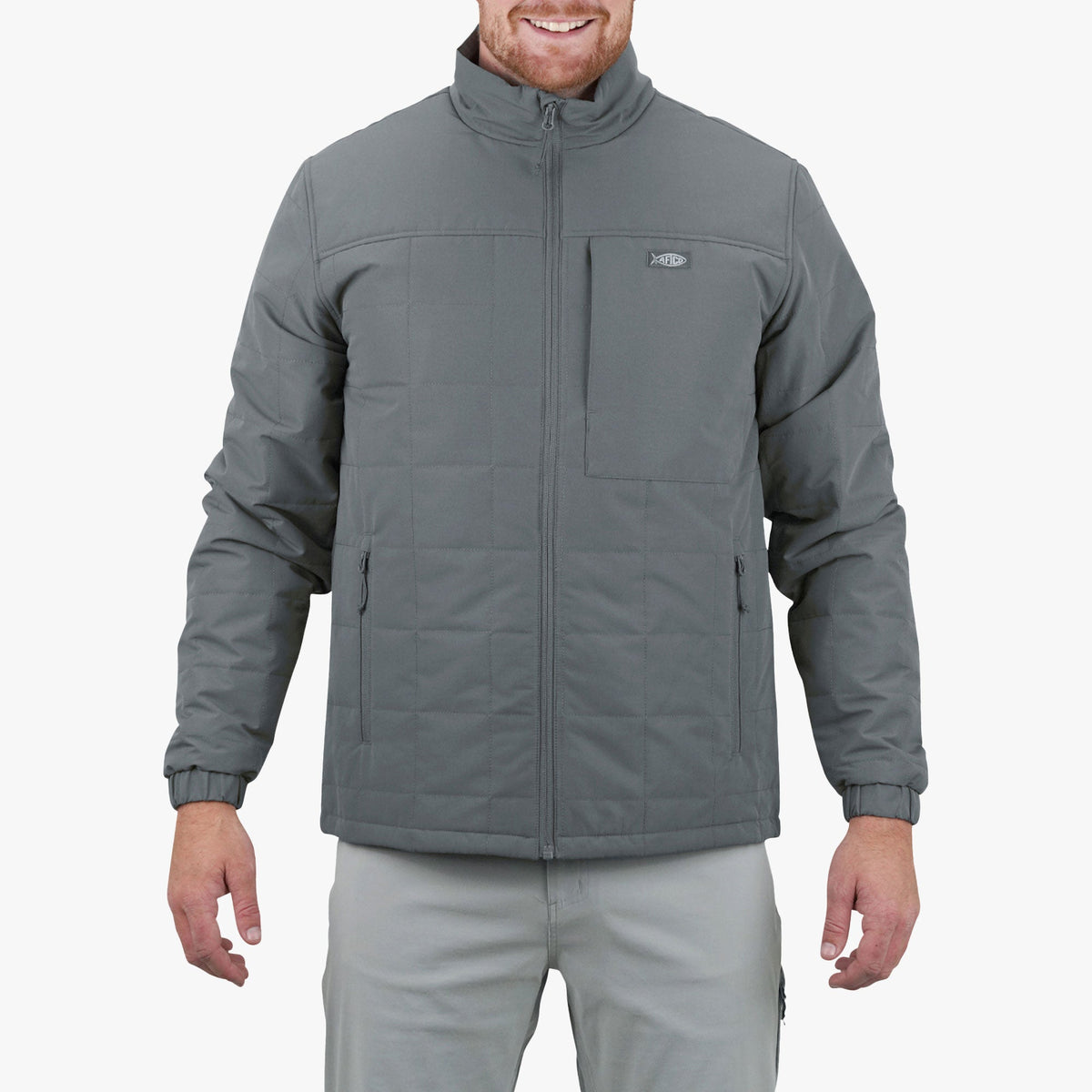 Mens AFTCO Crosswind Insulated Fishing Puffer Jacket