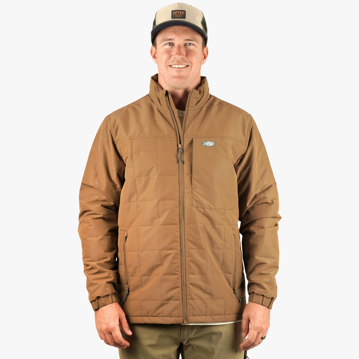 Mens AFTCO Crosswind Insulated Fishing Puffer Jacket