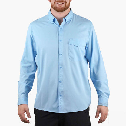 Mens AFTCO Palomar LS Vented Fishing Shirts