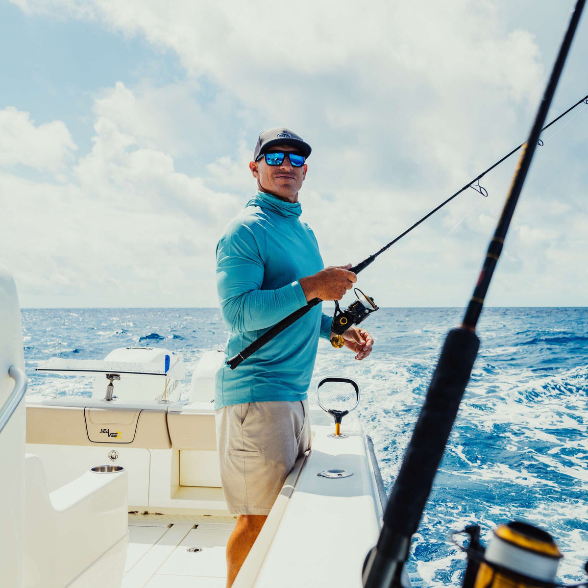 Mens AFTCO 365 Hybrid Stretch Chino Fishing Shorts