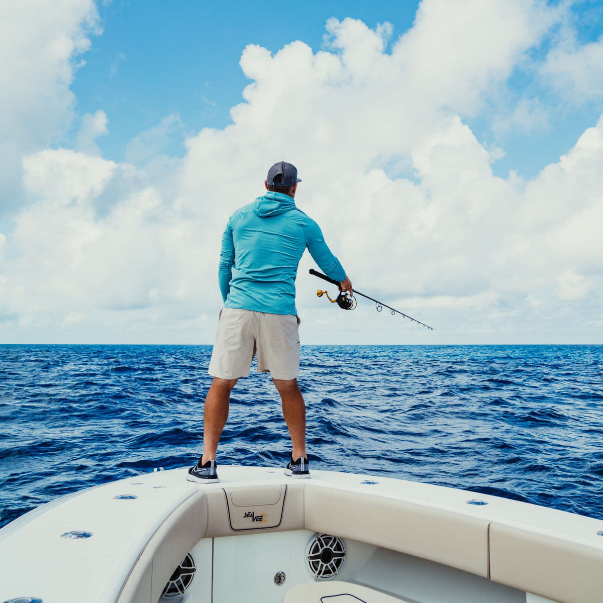Mens AFTCO 365 Hybrid Stretch Chino Fishing Shorts