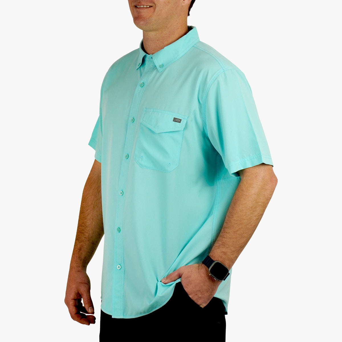 Mens AFTCO Palomar SS Vented Fishing Shirt