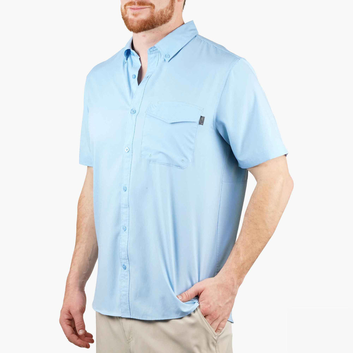 Mens AFTCO Palomar SS Vented Fishing Shirt
