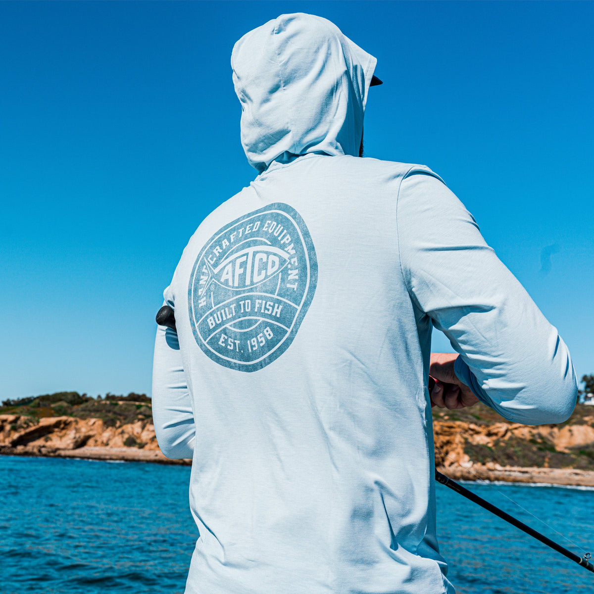 Mens AFTCO Ocean Bound LS UPF Fishing Shirts