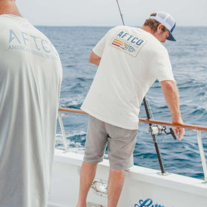 Mens AFTCO Strype SS Fishing T-Shirt