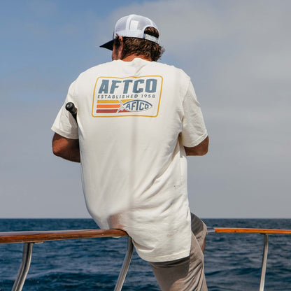 Mens AFTCO Strype SS Fishing T-Shirt