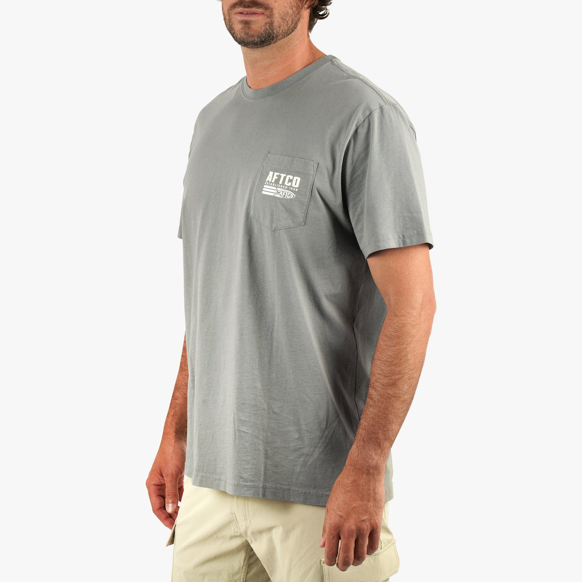 Mens AFTCO Strype SS Fishing T-Shirt