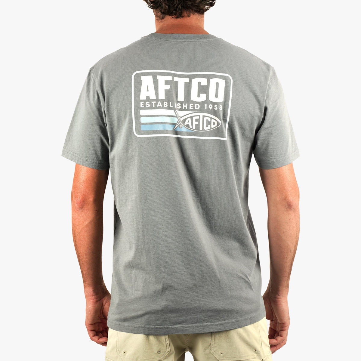 Mens AFTCO Strype SS Fishing T-Shirt