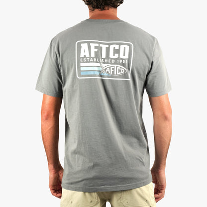 Mens AFTCO Strype SS Fishing T-Shirt