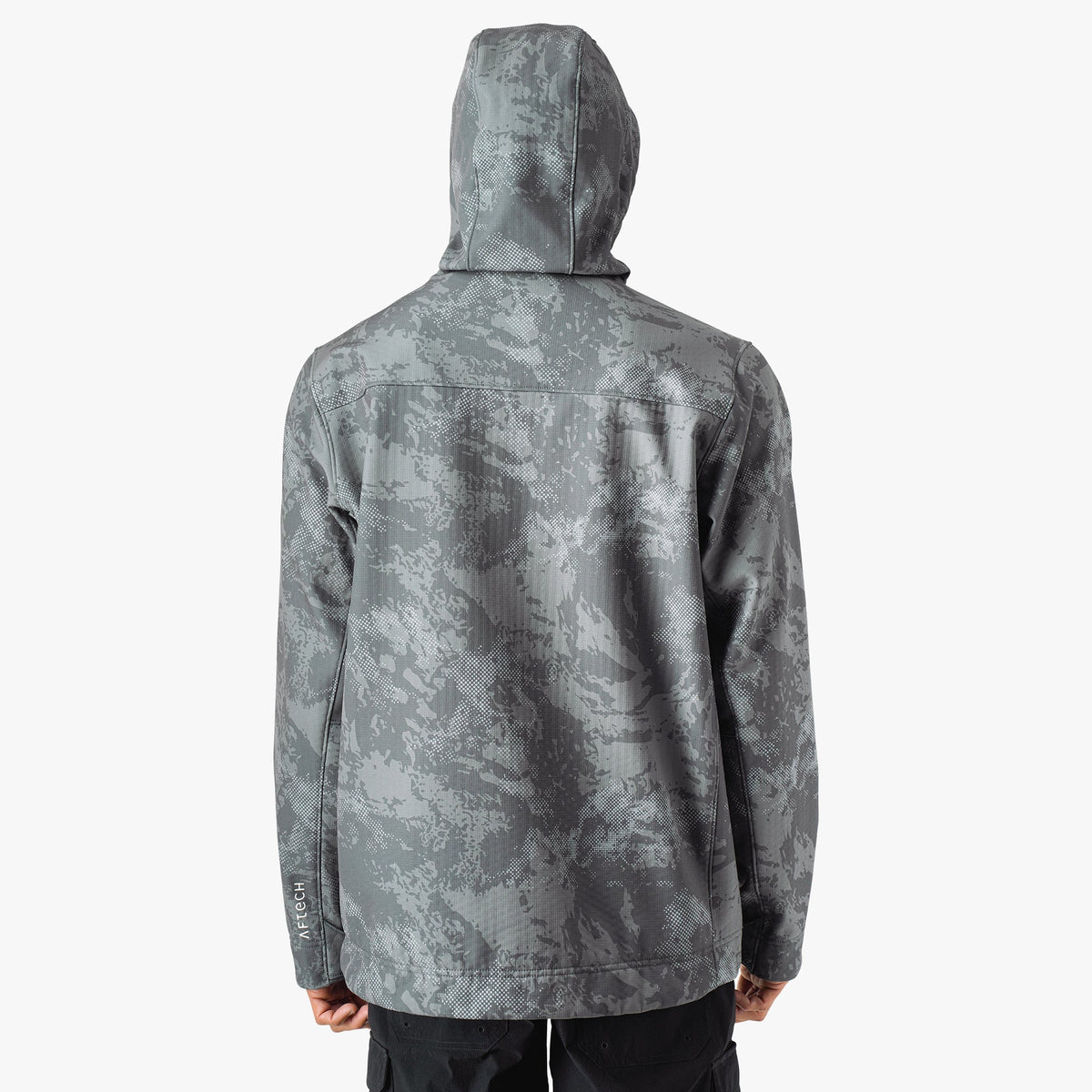 Mens AFTCO Reaper Tactical Zip Up Camo Softshell Jacket