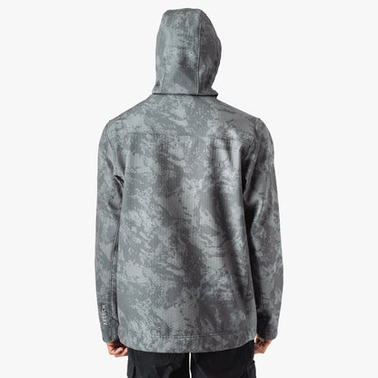 Mens AFTCO Reaper Tactical Zip Up Camo Softshell Jacket