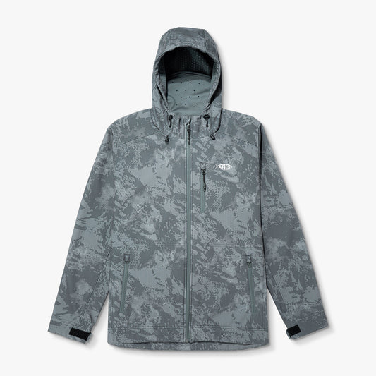 Mens AFTCO Reaper Tactical Zip Up Camo Softshell Jacket