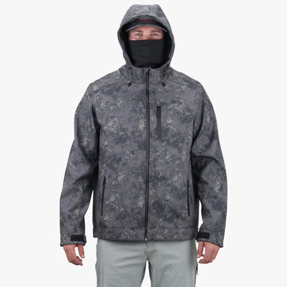 Mens AFTCO Reaper Tactical Zip Up Camo Softshell Jacket