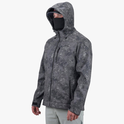 Mens AFTCO Reaper Tactical Zip Up Camo Softshell Jacket