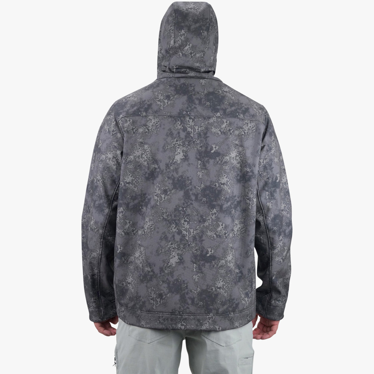 Mens AFTCO Reaper Tactical Zip Up Camo Softshell Jacket