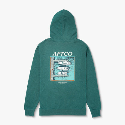 Mens AFTCO Docked Mens Pullover Sweatshirt Hoodie