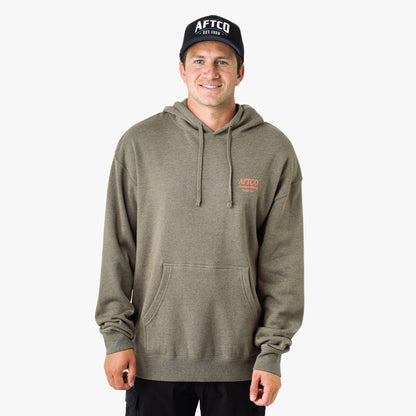 Mens AFTCO Docked Mens Pullover Sweatshirt Hoodie