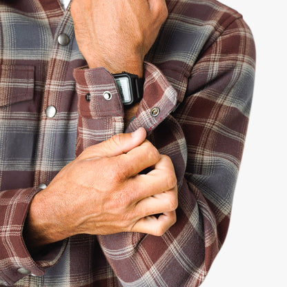 Mens AFTCO Stout Button Up Flannel Shacket