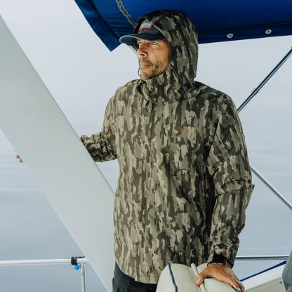 Mens AFTCO Crossing Printed Camo Fishing Jacket