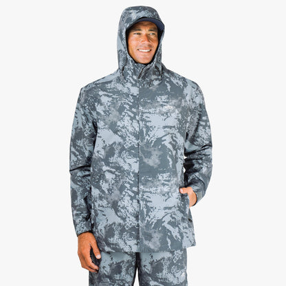 Mens AFTCO Crossing Printed Camo Fishing Jacket