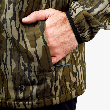 Mens AFTCO ArmourLoft Mossy Oak Full Zip Fishing Hoodie