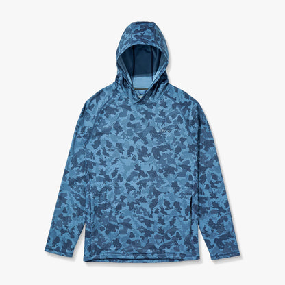 Mens AFTCO Coastal Layer Printed Camo Fishing Hoodie