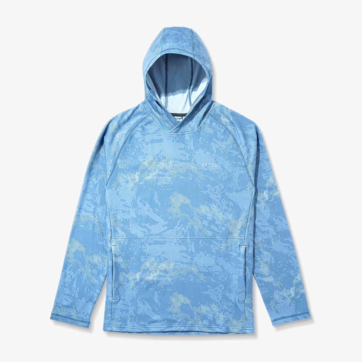 Mens AFTCO Coastal Layer Printed Camo Fishing Hoodie