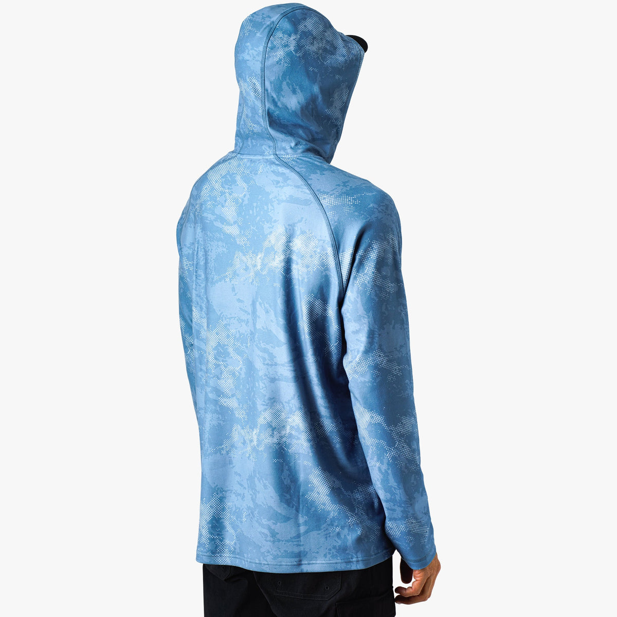 Mens AFTCO Coastal Layer Printed Camo Fishing Hoodie