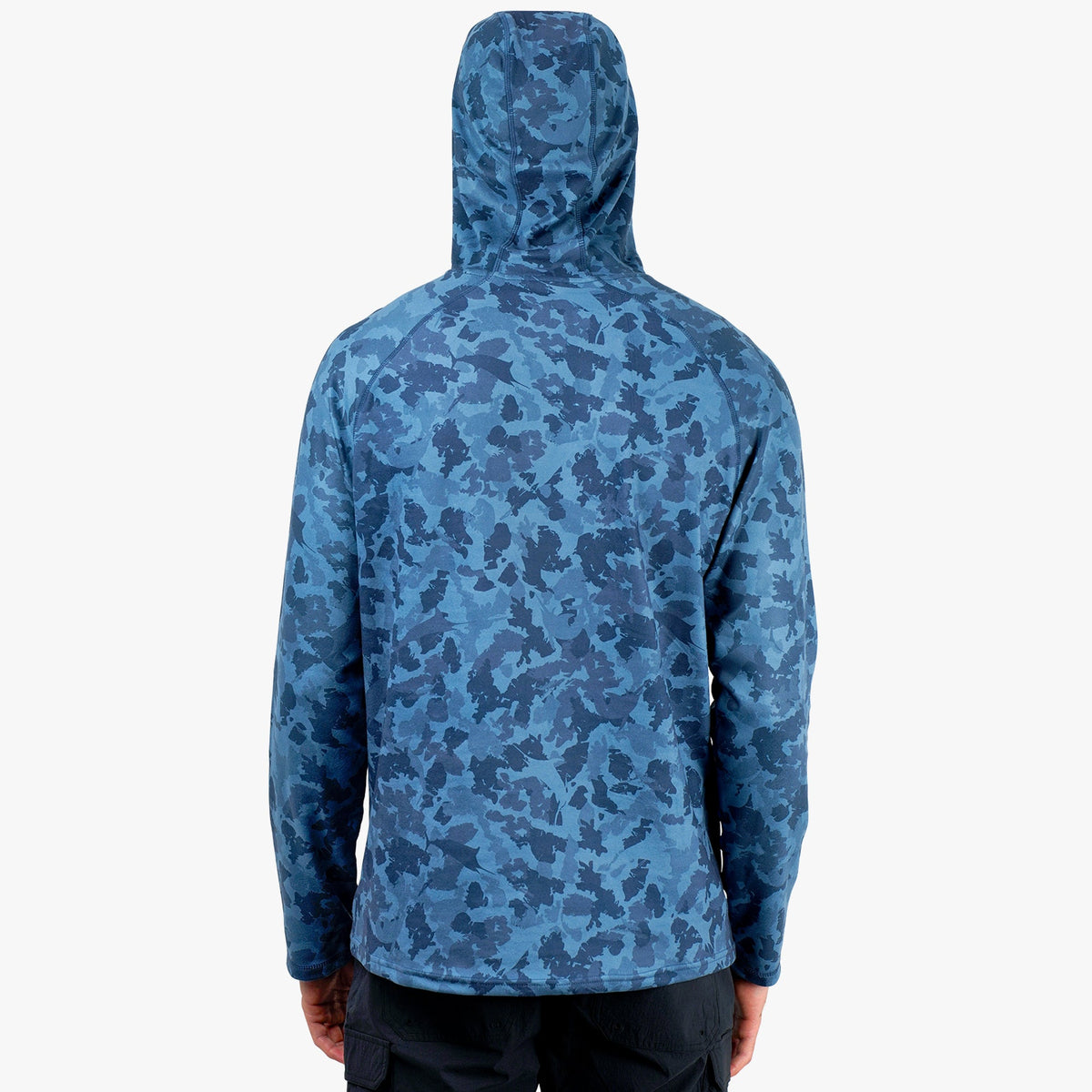 Mens AFTCO Coastal Layer Printed Camo Fishing Hoodie