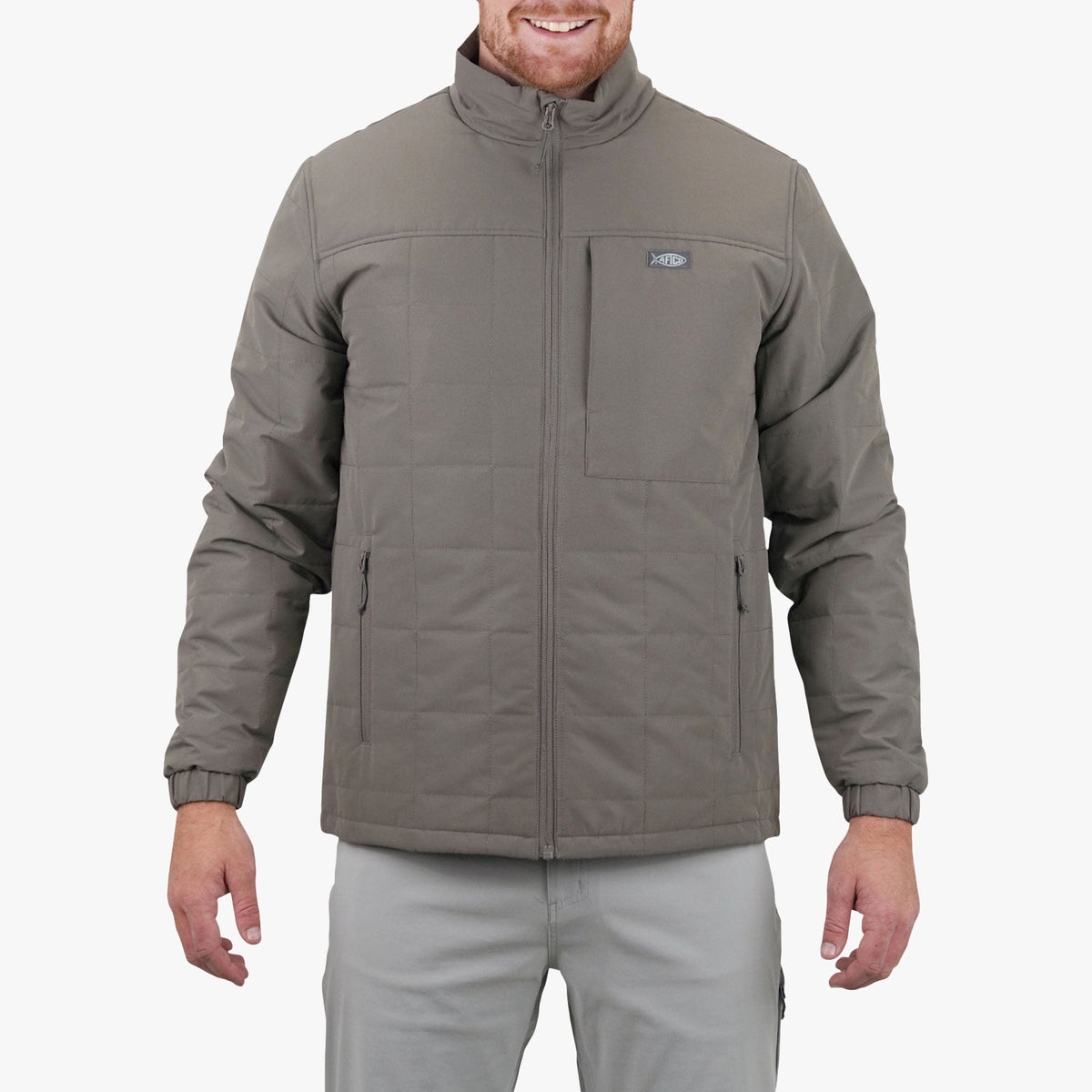 Mens AFTCO Crosswind Insulated Fishing Puffer Jacket